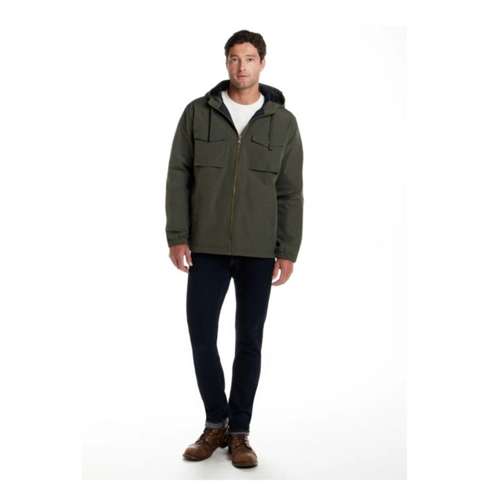 🌻Frontier Threads Men's Medium Lined Hooded Safari Jacket Utility Gorpcore
